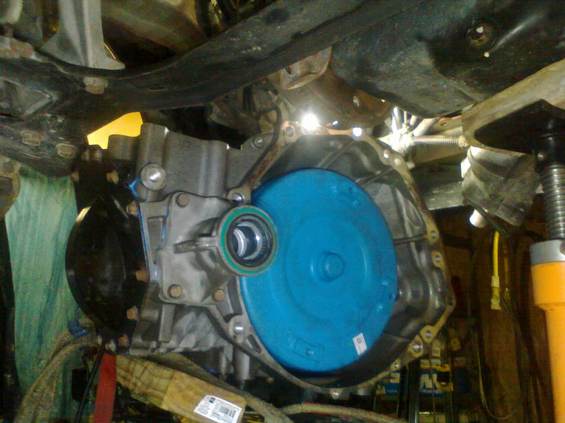 With no way of bench-testing the torque converter, I decided to get a fresh one to put in. Make sure it’s seated all the way!
